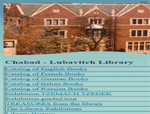 Tablet Screenshot of chabadlibrary.org